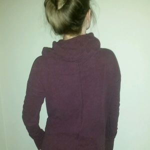 Lululemon maroon cowl neck/ hood pullover tunic